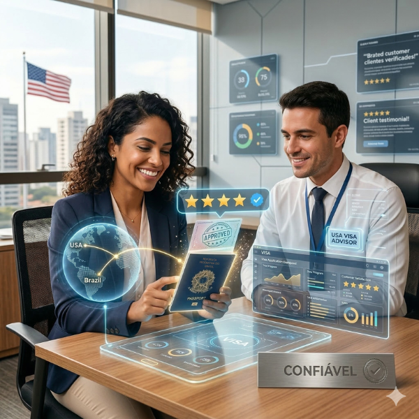 Imagem ilustrativa para o artigo As Assessorias de Visto Americano Mais Confiáveis Segundo Avaliações da Now Vistos